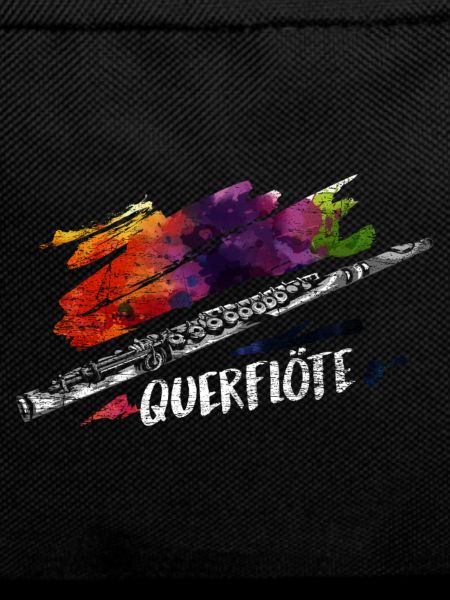 Flinke Querflötistin Marschkapelle