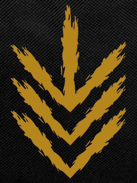 Down arrow icon gold