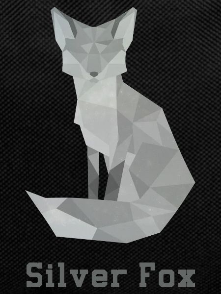 Silber Fuchs, abstakt