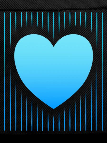 blaues Herz blaue Linien