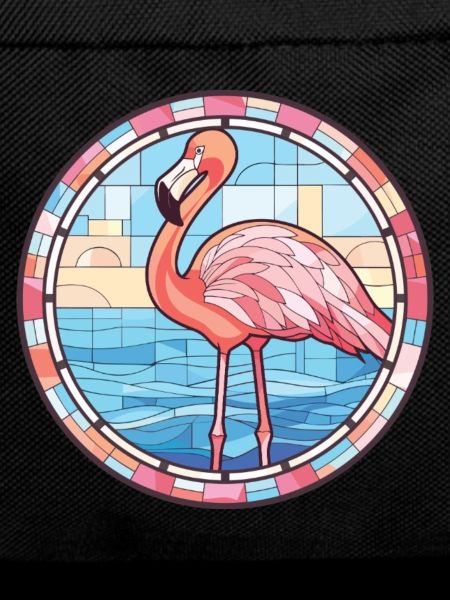 Flamingo Bunte Aquarell-Tierillustration