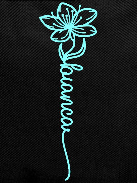 Bianca Name Liebesblume Linienkunst