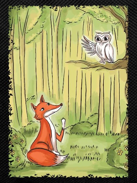 Waldgespräch: Fuchs und Eule