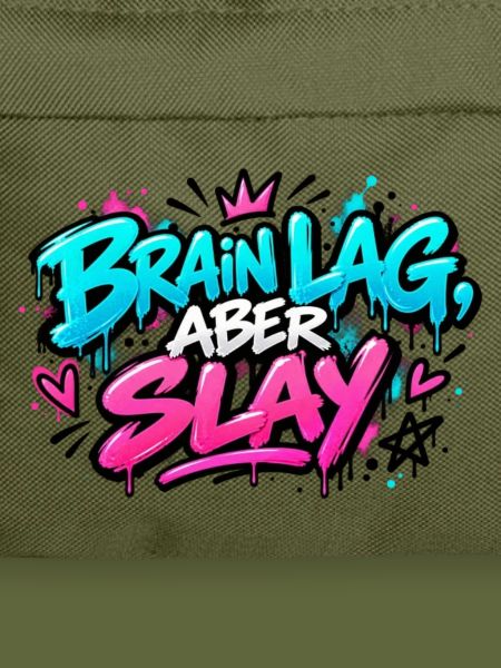 Brain Lag Aber Slay Neon Graffiti