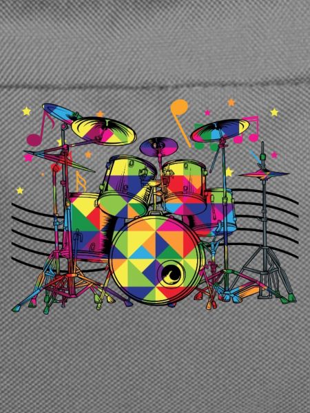Geometrisch Neon-Drumset
