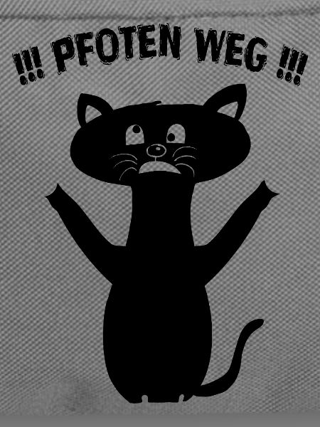 Pfoten Weg! – Schwarze Katze Statement