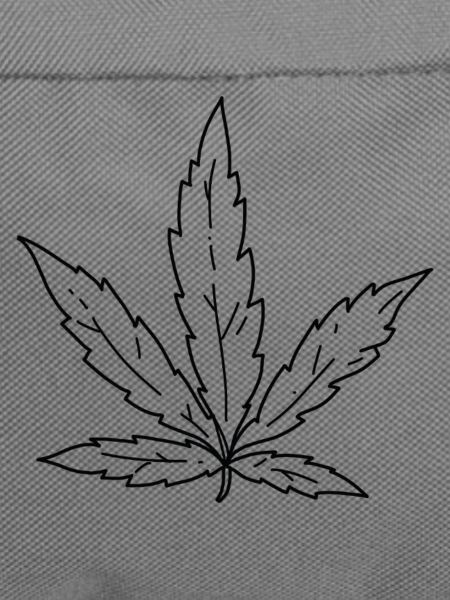 Hanfblatt – Minimalistisches Cannabis Design