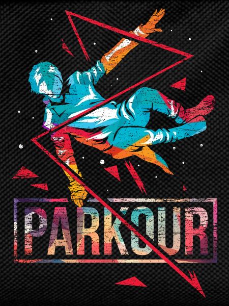 Waghalsiger Parkour Stadtläufer