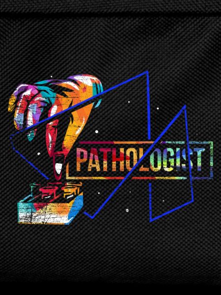 Akribischer Pathologe Mikroskop