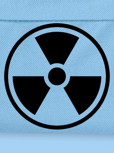 Strahlenfeststoff-Symbol Nuklearwarnsymbol
