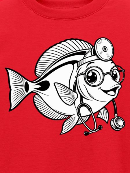 Doktorfisch mit Stethoskop