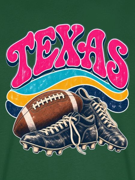 Texas Retro-Fußball & Boots Design