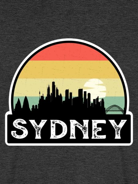 Sydney Australien Flagge Skyline Reisesouvenir