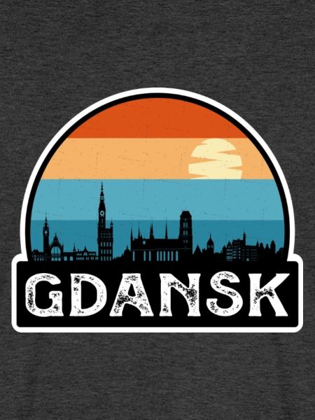 Danzig Polen Flagge Skyline Reisesouvenir
