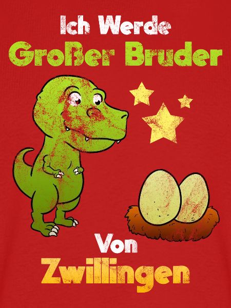 Großer Bruder Zwillinge Dinosaurier Nachwuchs