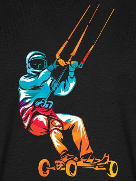 Actionreiches Kite Landboarding