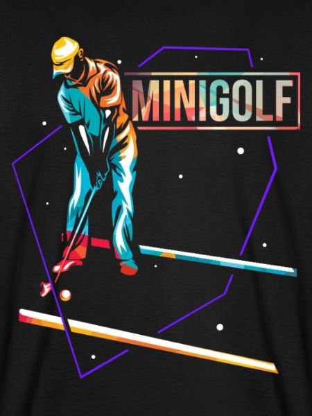 Zielsicherer Minigolf Turnierprofi