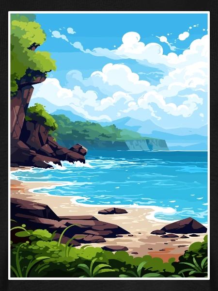 Papagayo Halbinsel Costa Rica Reiseposter