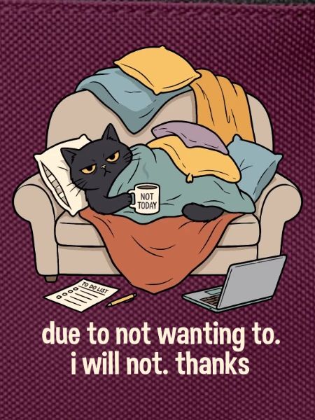 Katzensofa Prokrastination Humor