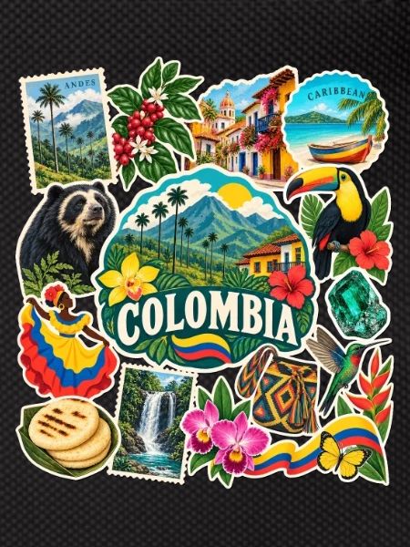 Kolumbien Reisesticker