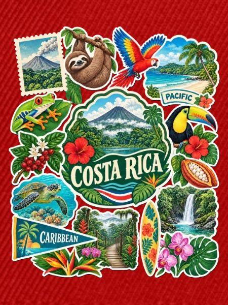 Costa Rica Reisesticker