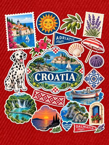 Kroatien Reisesticker