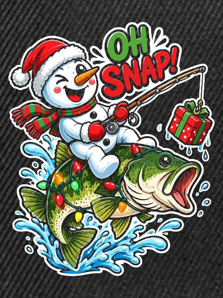 Schneemann fängt Großfisch – Oh Snap