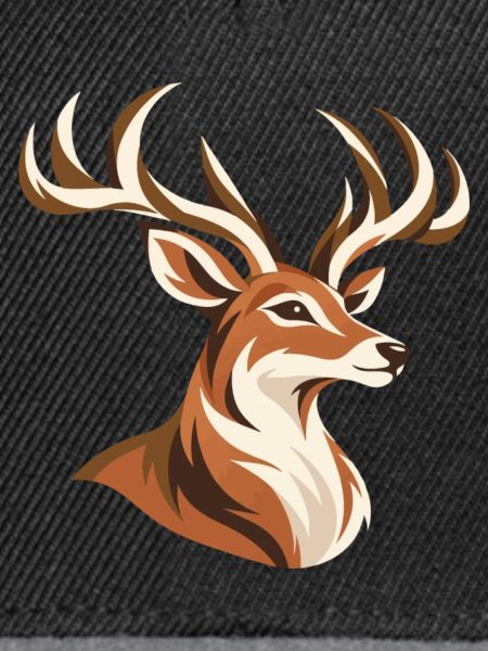 Majestätischer Hirsch mit großem Geweih 