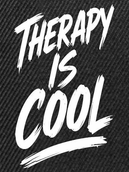 Therapy Is Cool Spruch Geschenk