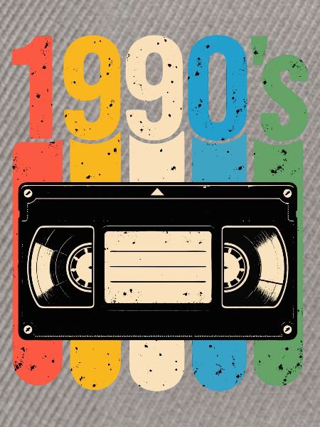 1990er Retro VHS Nostalgie