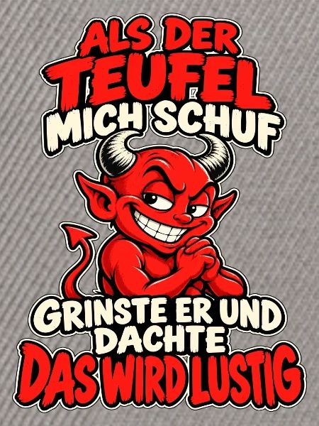 Teufel mit frechem Spruch