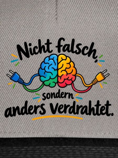 Buntes Gehirn Kabel Motiv