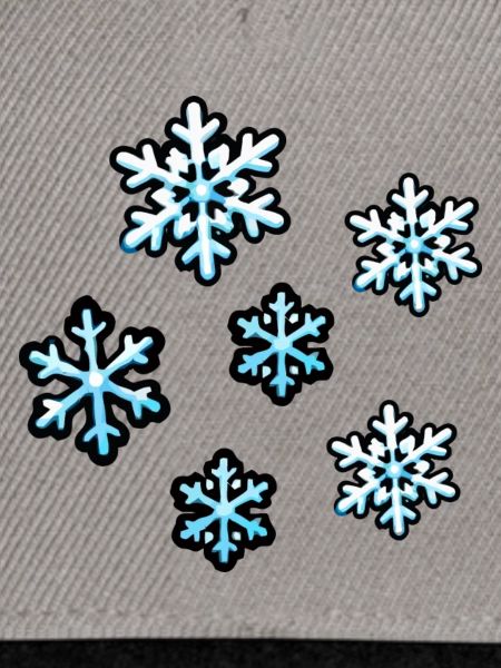 Eiskristalle Schneeflocken Muster