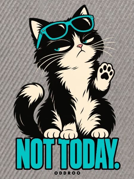 Not Today – Eigenwillige Katze | ODDROO