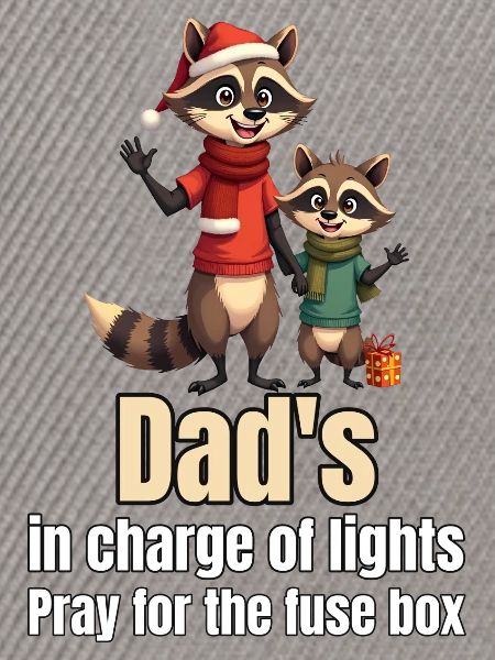 Dad's in charge of lights