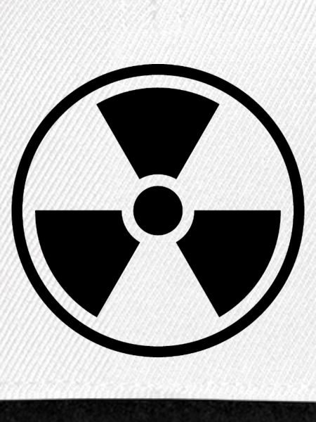 Radiation Solid Icon Nuclear Warning Symbol