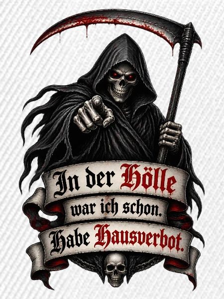 Sensenmann mit Höllen Hausverbot