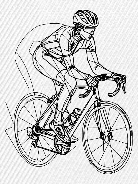 Radfahrer Skizze