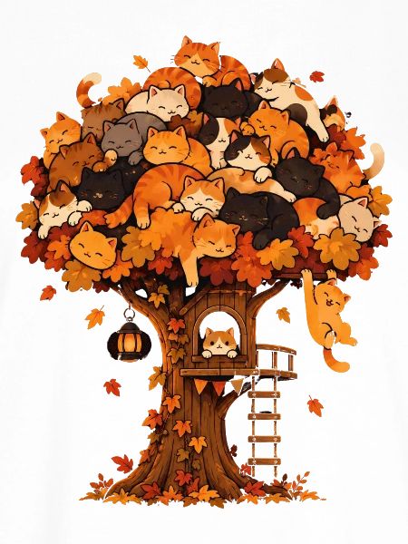 Katzenbaum Herbsttraum