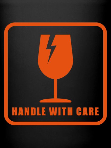 Panneau d’étiquette d’expédition Fragile Handle With Care