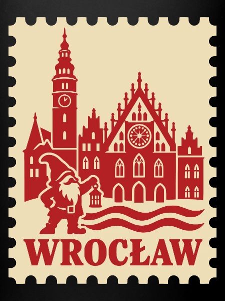 Wroclaw – Retro-Briefmarke