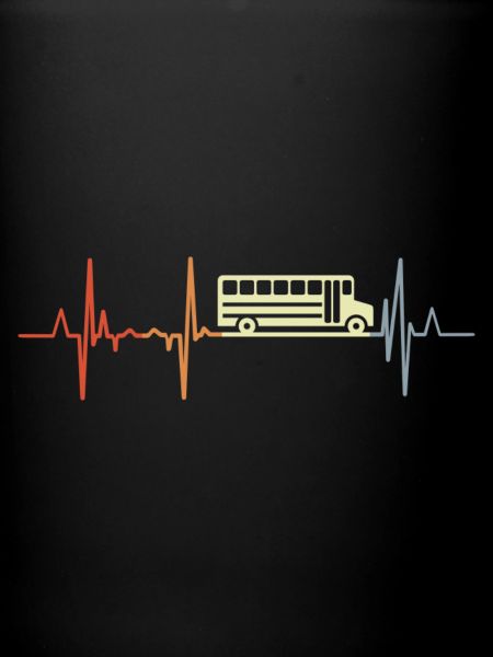 Retro Busfahrer Kardiogramm