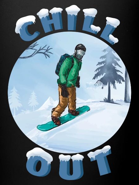 Snowboarder Chill Circle