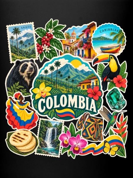 Kolumbien Reisesticker