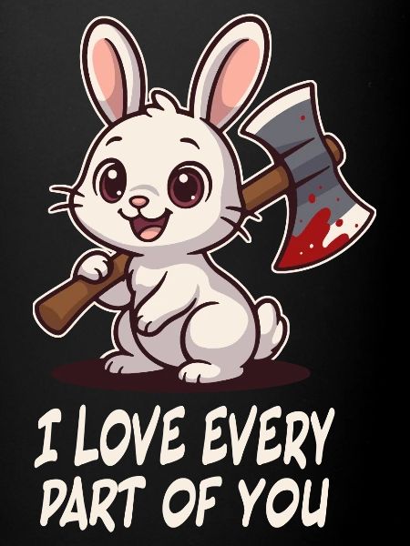 Süßer Killer-Hase