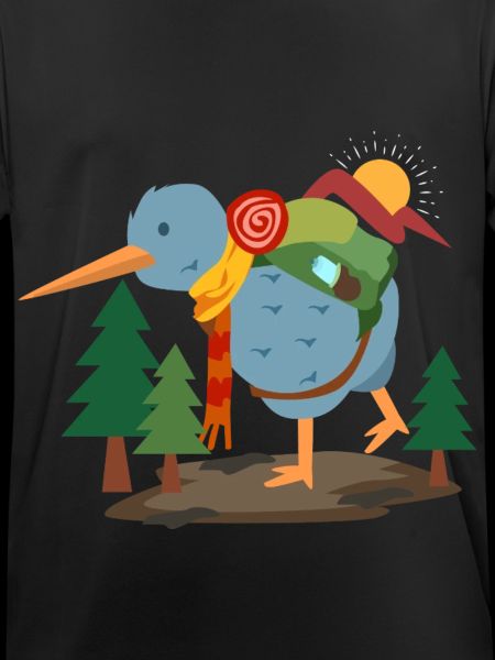 Reiselustiger Kiwivogel Backpacker