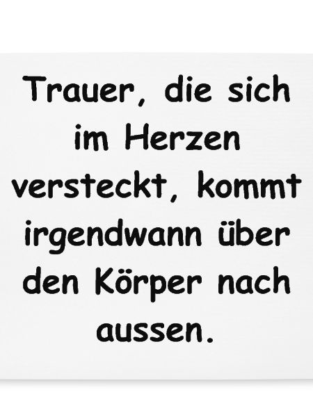 Trauer...
