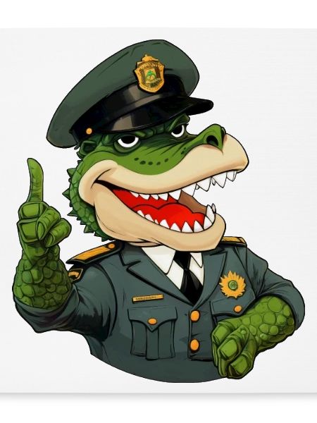 Krokodil Polizist