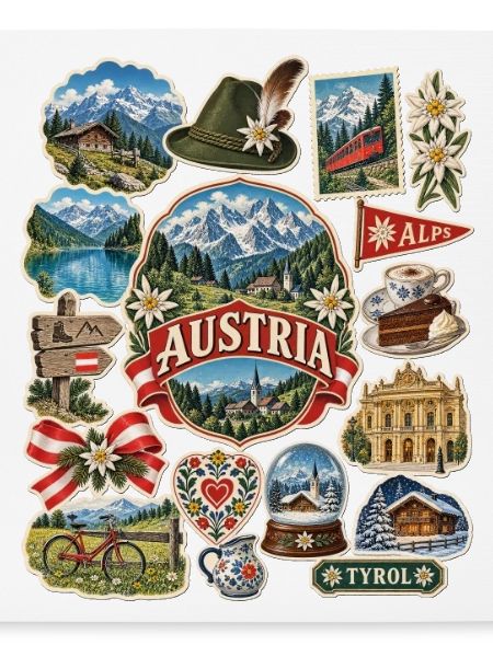 Österreich Reisesticker