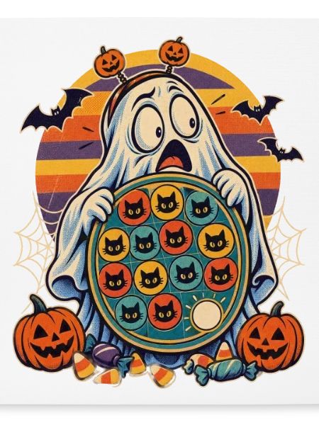 Halloween-Gespenst mit Token-Board-Panik